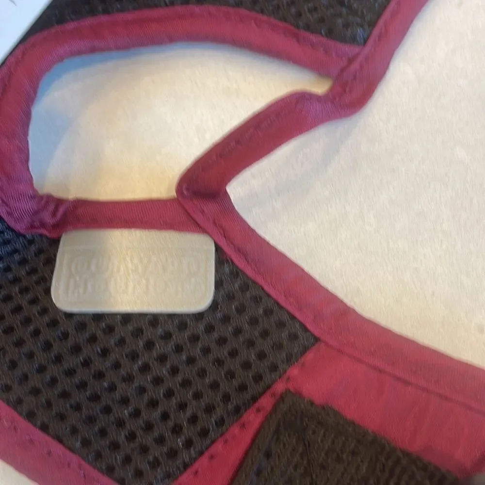 Outward hound saddlebags adjustable, nylon, really nice, lightweight.